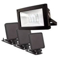 Projecteur Ultra Lumineux à Énergie Solaire : Lampe Extérieure Résistante aux Intempéries, 12 LED, Énergie Solaire, Noir