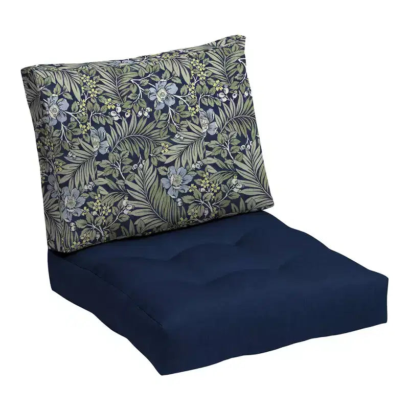 ARDEN Outdoor Plush Modern Tufted Blowfill Deep Seat Set, 24 x 24, Rain-Proof, Fade Resistant, Deep Seat Bottom and Back Cushion 24 x 24