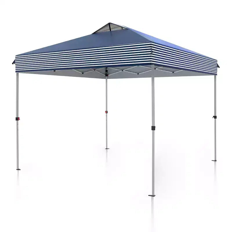Tente escamotable de 3 x 3 m - Abri solaire portable pour le camping et les événements (Bleu)