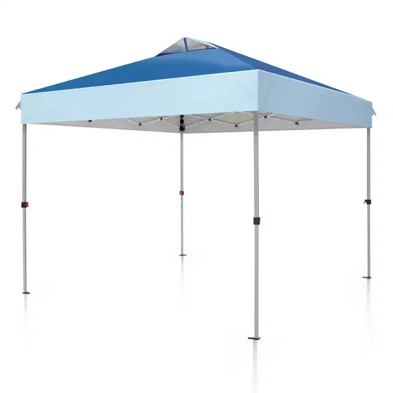 Tente escamotable de 3 x 3 m - Abri solaire portable pour le camping et les événements (Bleu)