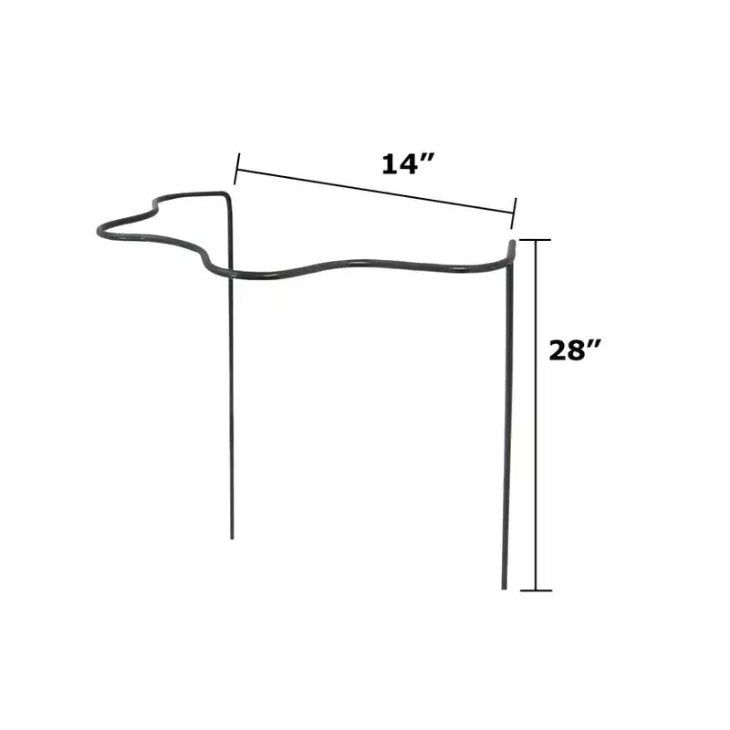 28 berceaux de support pour plantes festonnés – Lot de 2 supports en acier galvanisé durables avec connecteurs
