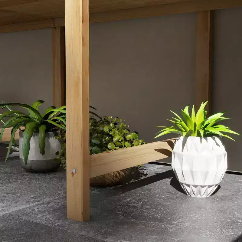 Lit de jardin surélevé de 2,26 m x 0,55 m x 0,79 m, jardinière en bois extra-large surélevée avec pieds et trous de drainage, capacité de 100 kg.