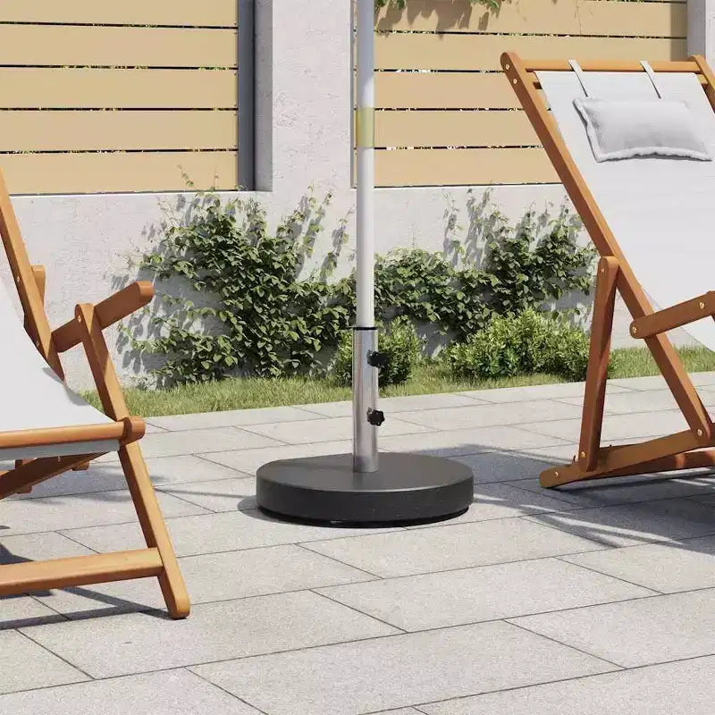 Base de parasol carrée, tube en acier inoxydable