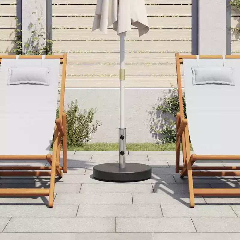 Base de parasol carrée, tube en acier inoxydable