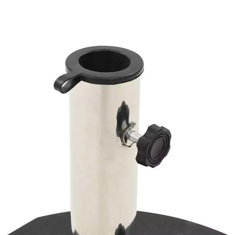 Base de parasol carrée, tube en acier inoxydable