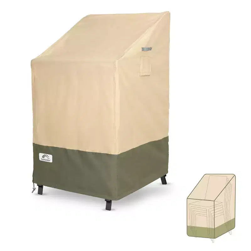 Aoodor Heavy Duty Patio Chair Cover, 600D Waterproof Oxford Patio Furniture Seat Covers with Air Vents for Dining Chairs/ Rocking Chair/ Swivel