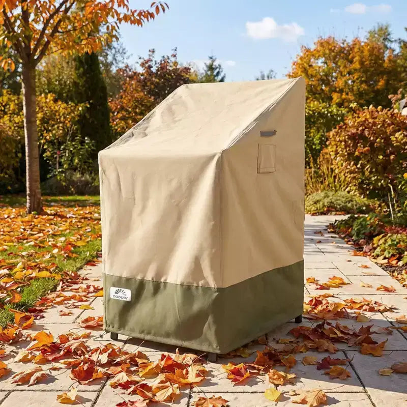 Housse de Chaise de Patio Robuste, Housses de Siège de Meubles de Patio Imperméables 600D Oxford avec Évents pour Chaises de Salle à Manger/Fauteuil à Bascule/Pivotant