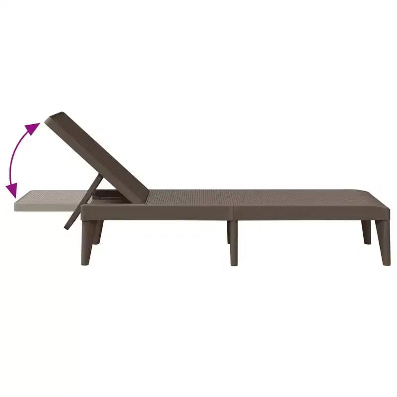 Bain de soleil Chaise longue Lit de repos Meuble de jardin extérieur
