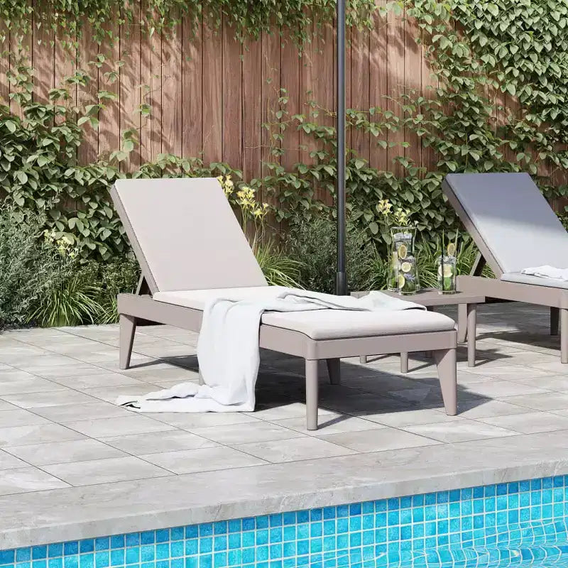 Bain de soleil Chaise longue Lit de repos Meuble de jardin extérieur