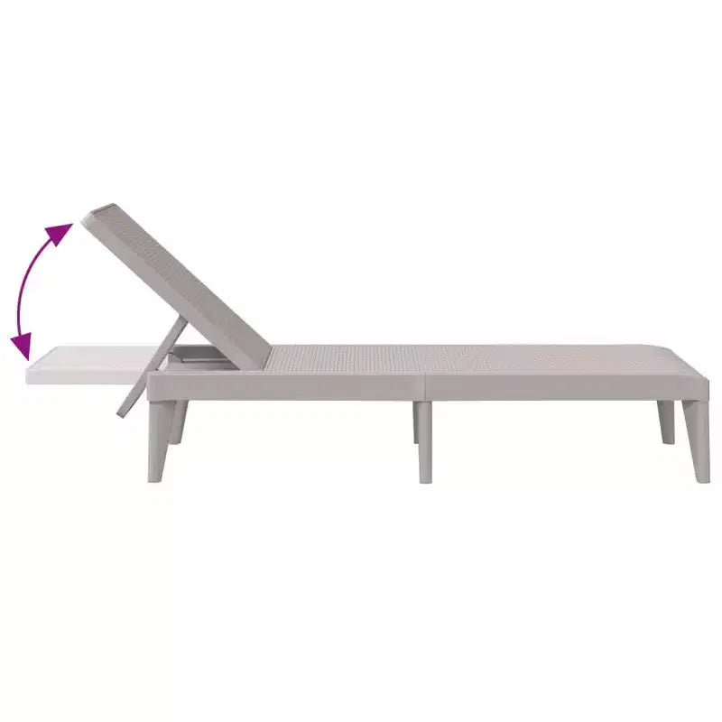 Bain de soleil Chaise longue Lit de repos Meuble de jardin extérieur
