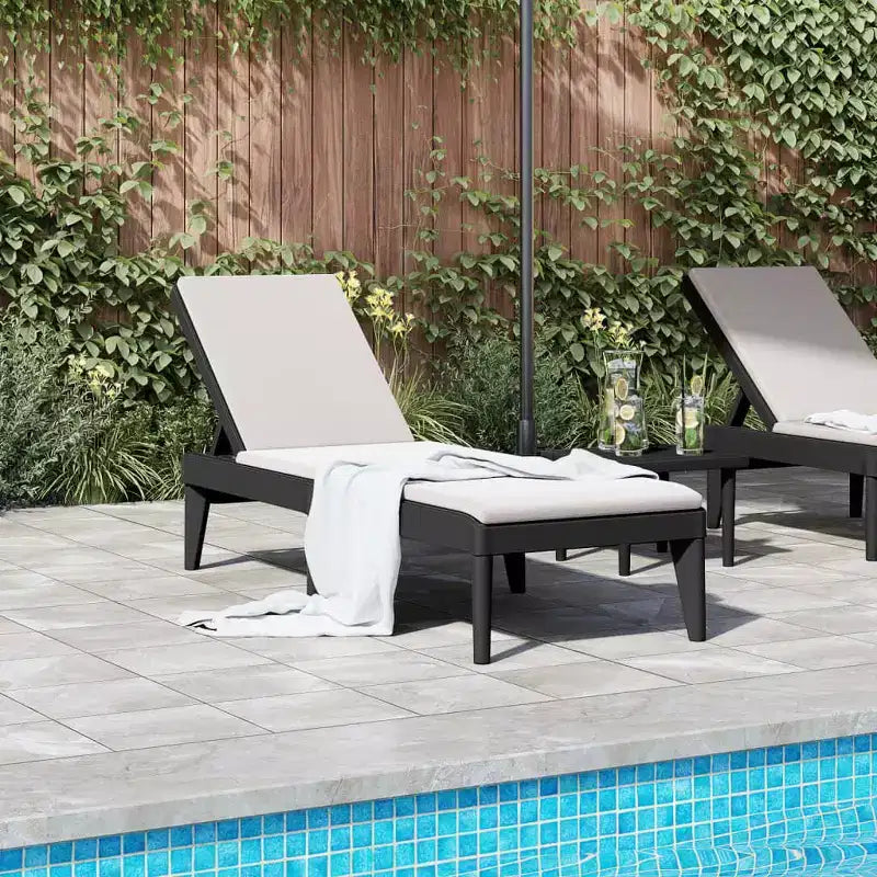 Bain de soleil Chaise longue Lit de repos Meuble de jardin extérieur