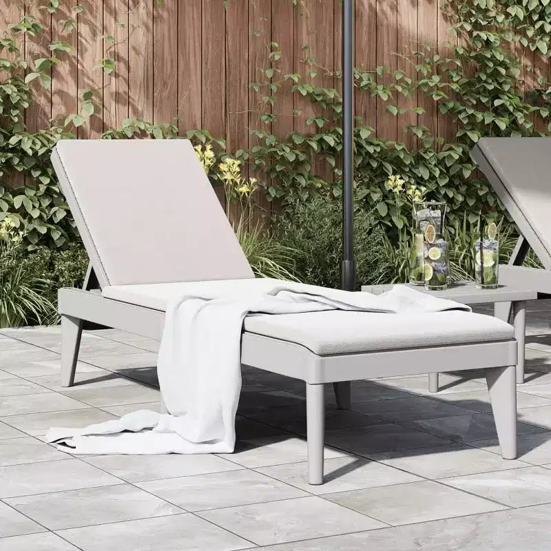 Bain de soleil Chaise longue Lit de repos Meuble de jardin extérieur