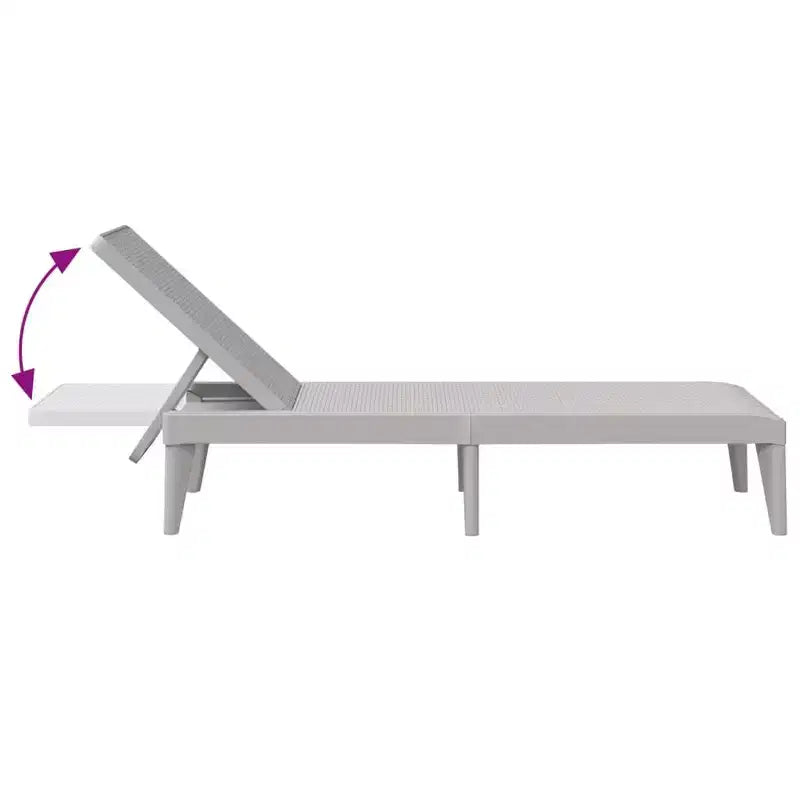 Bain de soleil Chaise longue Lit de repos Meuble de jardin extérieur