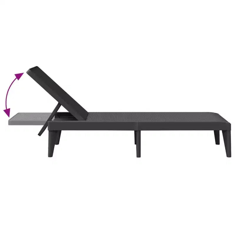 Bain de soleil Chaise longue Lit de repos Meuble de jardin extérieur