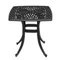 Karl Home | 21.3-Inch Square Cast Aluminum Garden Side Table