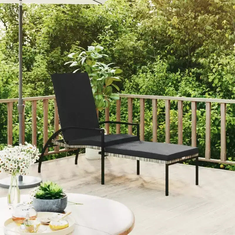 Transat réglable avec repose-pieds disponible en plusieurs coloris