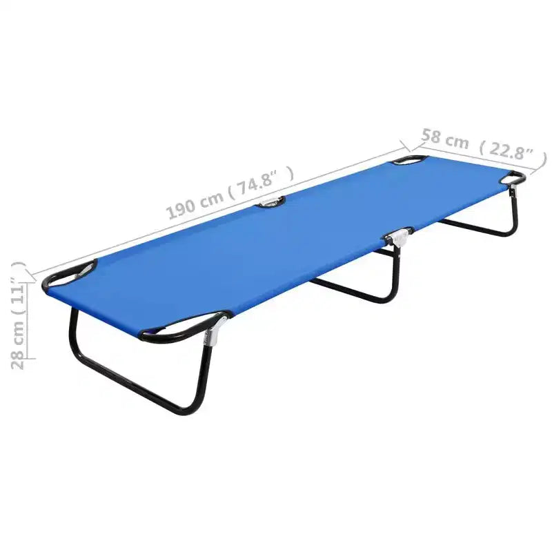Chaise longue de patio pliante Bain de soleil extérieur pour piscine en acier