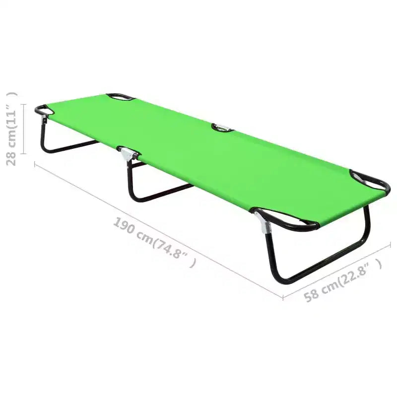 Chaise longue de patio pliante Bain de soleil extérieur pour piscine en acier