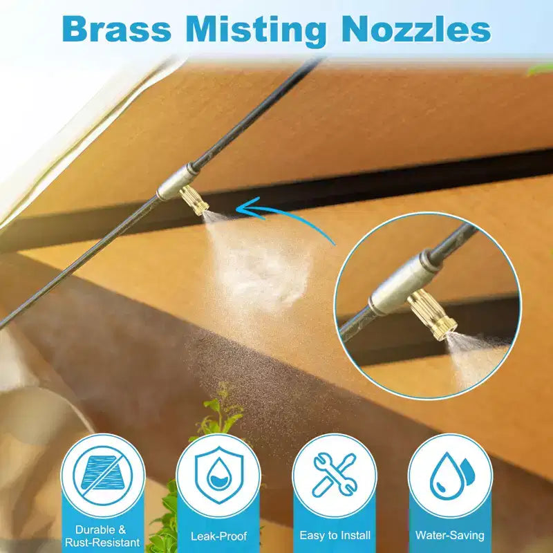 Buse de brumisation extérieure haute pression durable en laiton