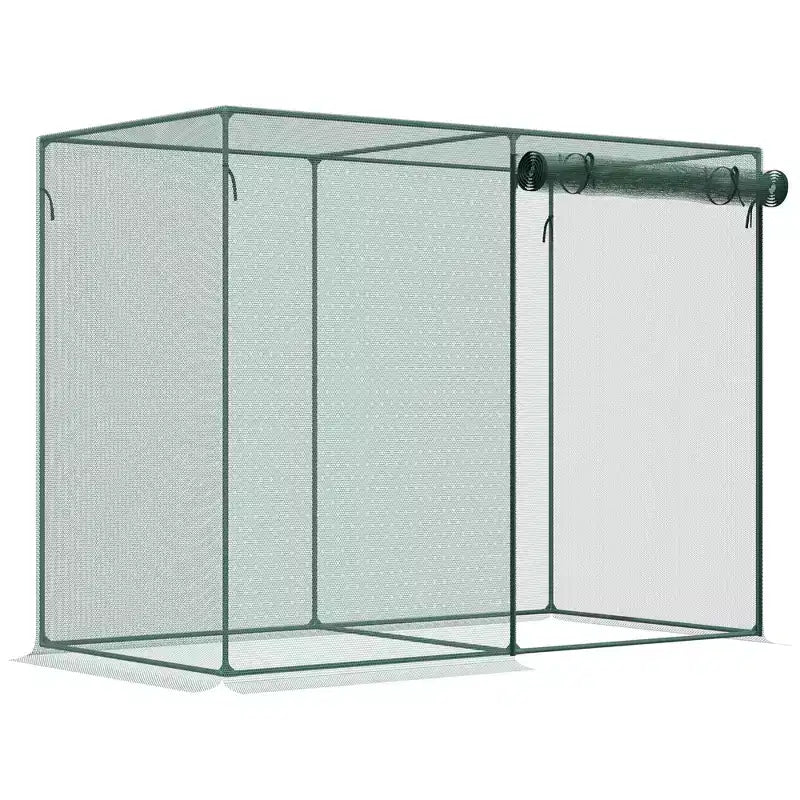 Cage de culture de 1,8 m x 0,9 m x 1,5 m, tente de protection des plantes avec portes à glissière pour potager, jardin, serre