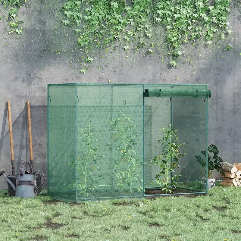 Cage de culture de 1,8 m x 0,9 m x 1,5 m, tente de protection des plantes avec portes à glissière pour potager, jardin, serre