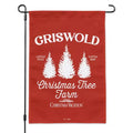Christmas Vacation Griswold Tree Farm Garden Yard Flag with Pole Stand Holder