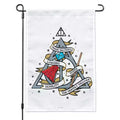 Harry Potter Tale of the Three Brothers Garden Yard Flag with Pole Stand Holder