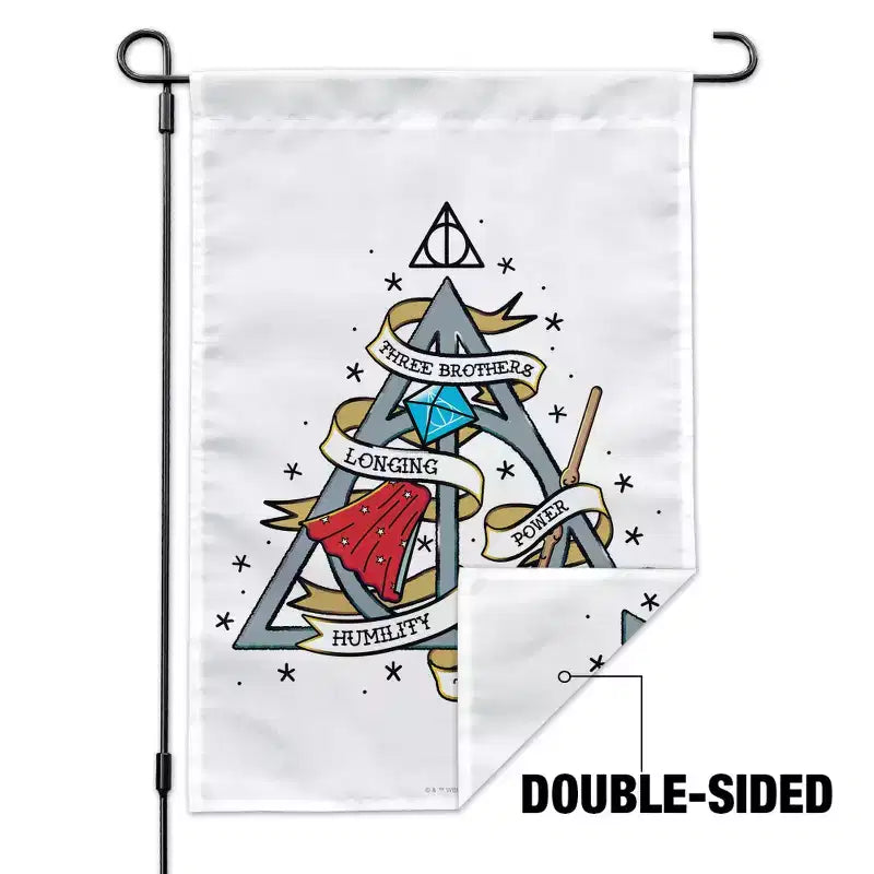 Drapeau de jardin avec support de mât