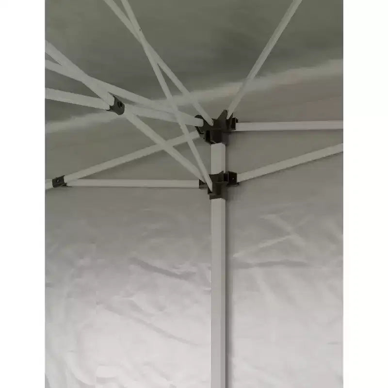 Tente de réception escamotable robuste 3x6m Pavillon extérieur imperméable avec 4 parois latérales et auvent, avec sacs à roulettes, piquets de sol et sacs de sable
