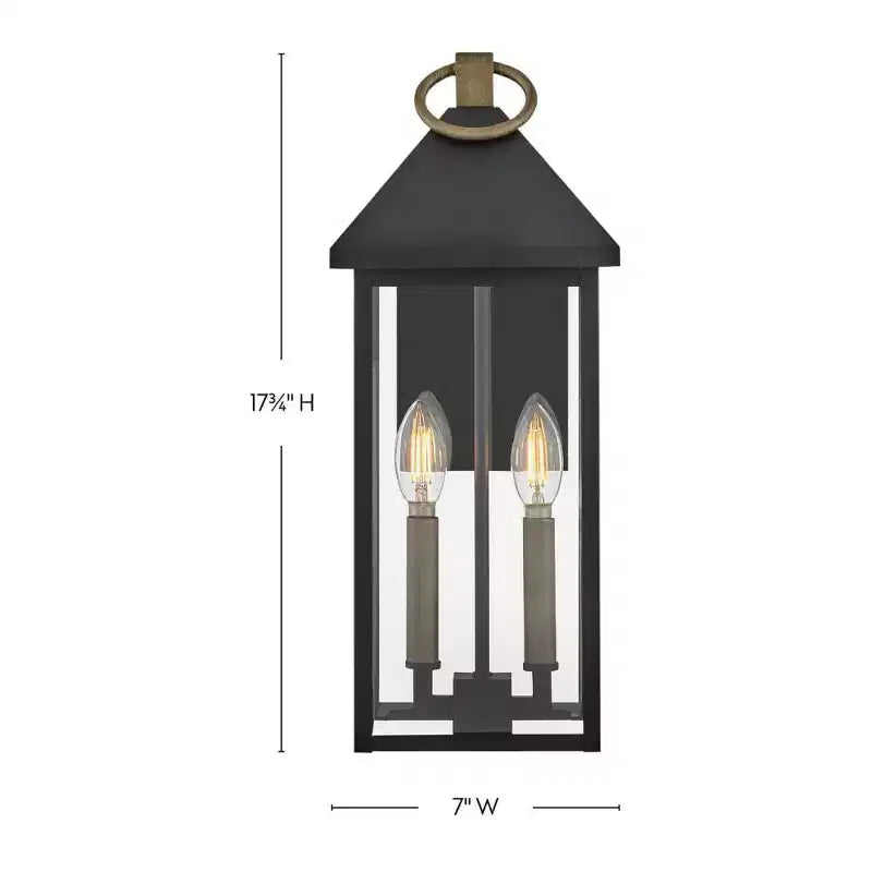 Applique noire avec éléments en bronze antique