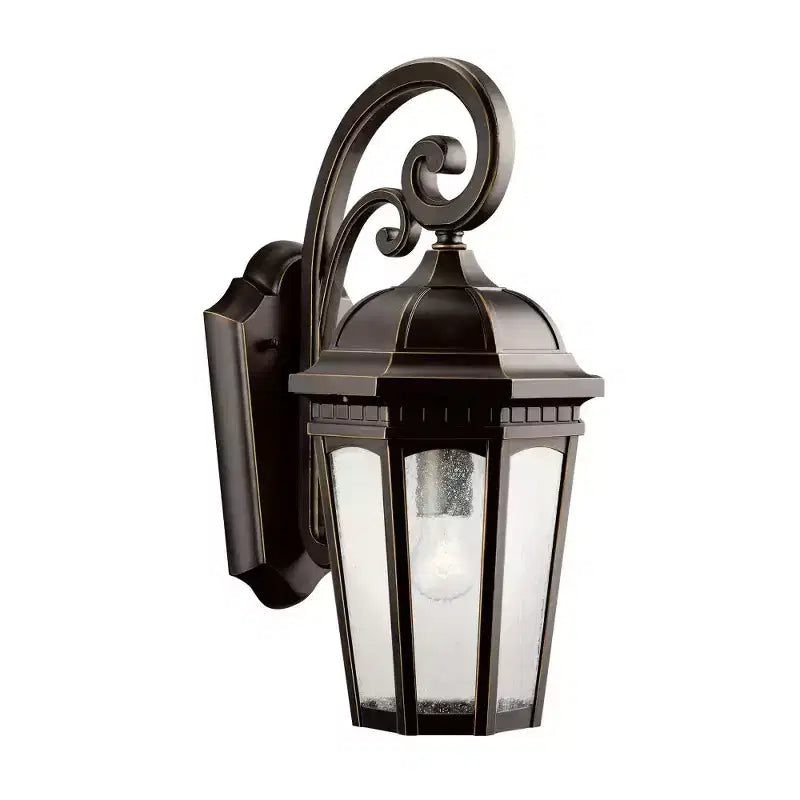 Kichler Lighting Courtyard 1 - Light Wall Light in Rubbed Bronze