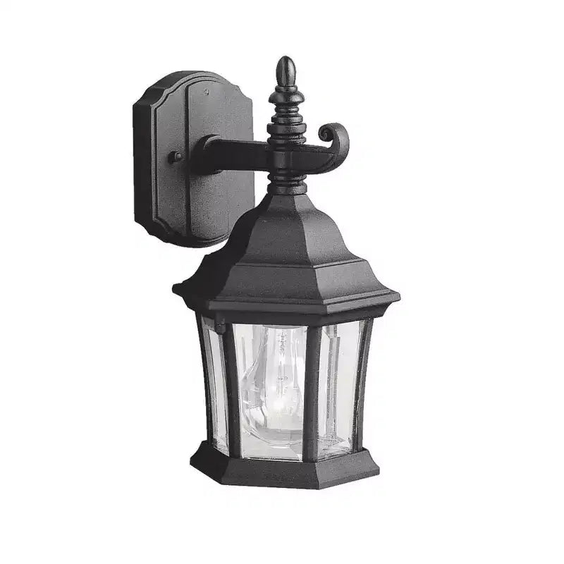Townhouse 1 Light Wall Light Black